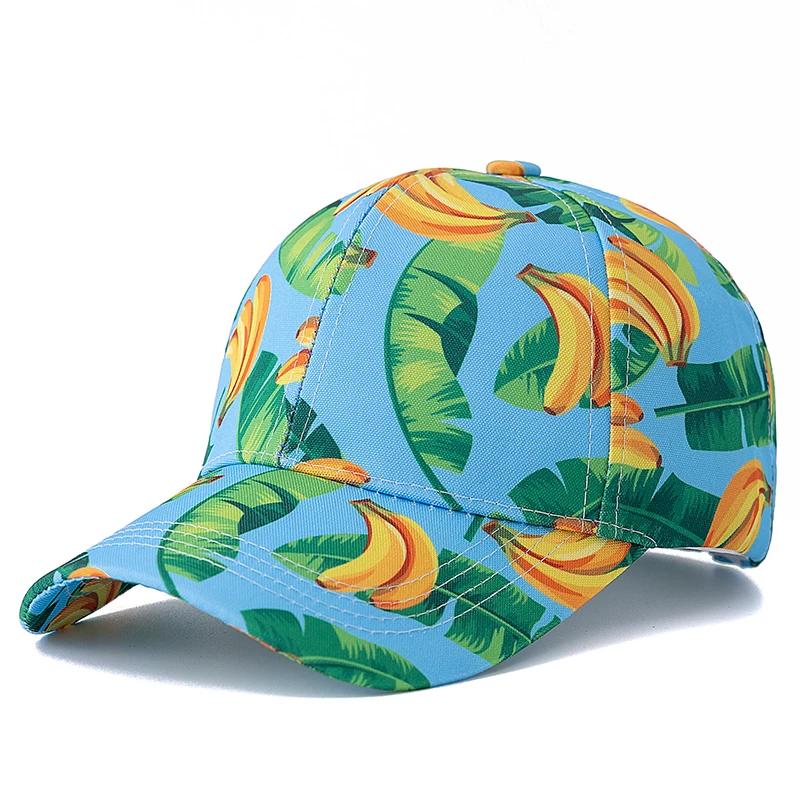 Unisex Summer Baseball Cap Fruit Print Outdoor Sun Hat Classic Women Cap
