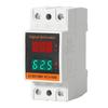 Rail Mount  Voltages & Current Meter with High Brightness LED Power Consumption Analyzers Device for Clear Readings