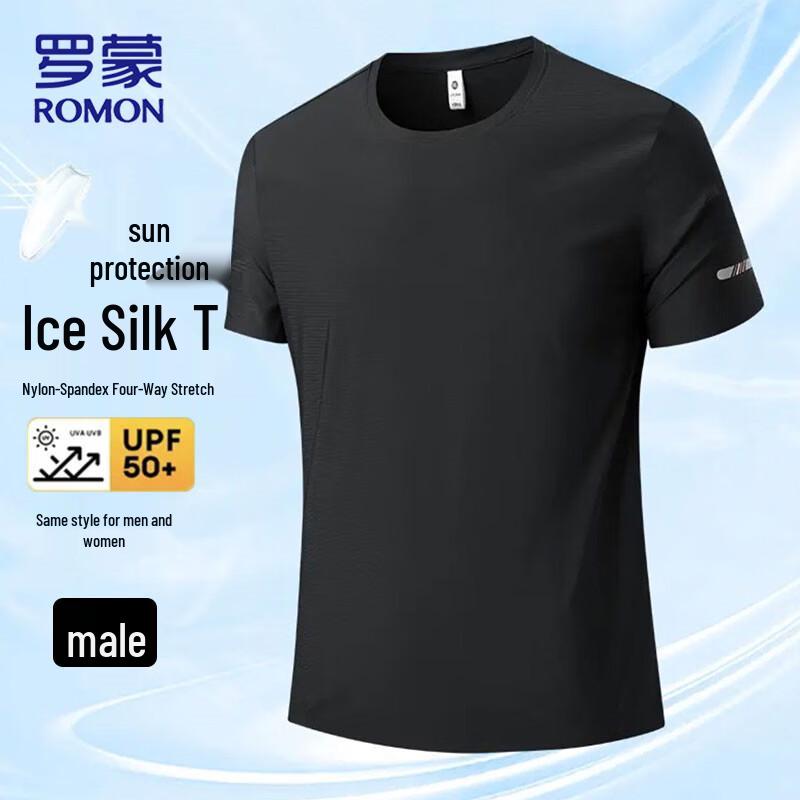 Romon Men's Ice Silk Quick-Dry T-Shirt