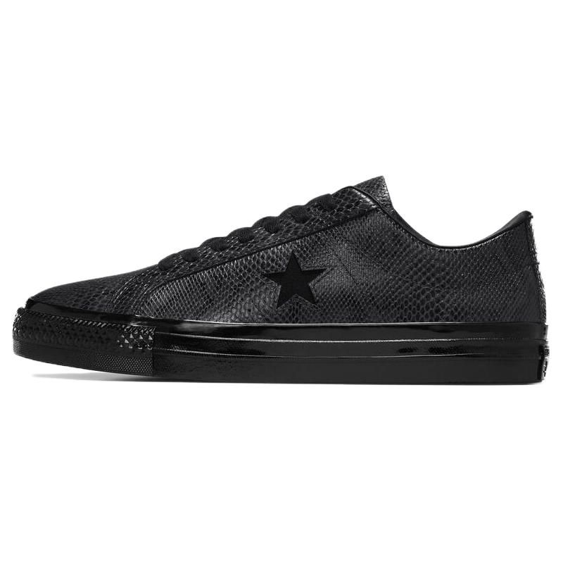 Converse CONS One Star Pro Ox Black Snakeskin Skateboarding Shoes A07897C 41