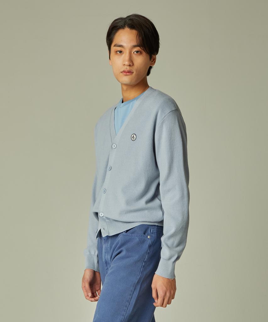 Agent Peek Agp Organic Crop Cardigan Sky Blue