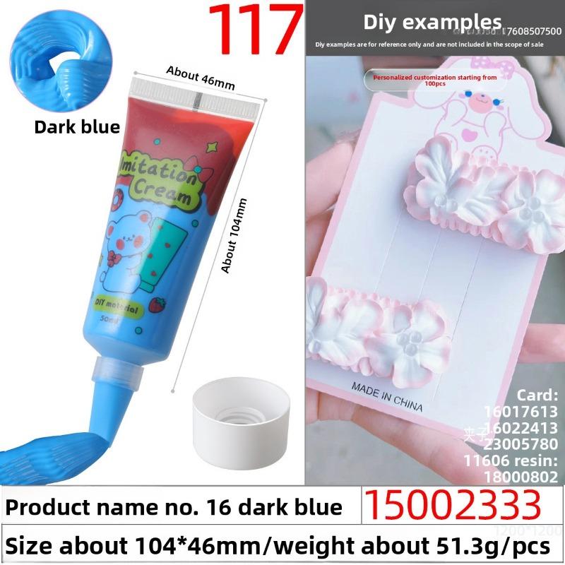 50g Eco-friendly and Easy-to-squeeze Simulated Cream Glue, Handcrafted Cream Glue Oil Glue