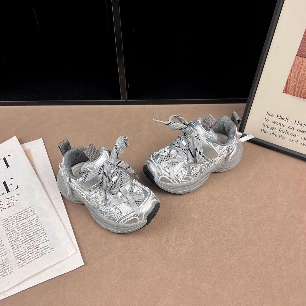 Girls' 2026 Spring/Autumn Breathable Mesh Running Shoes - Toddler Sports Sneakers for Baby Girls