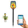 Smart Soil Moisture Meter pH Salinity Tester 8 In 1 Moisture pH Light Environment Humidity Fertility EC Salt Temp Soil Meter for Indoor/Outdoor