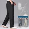 Hodo Men's Summer Tencel Linen Blend Casual Straight-Leg Pants