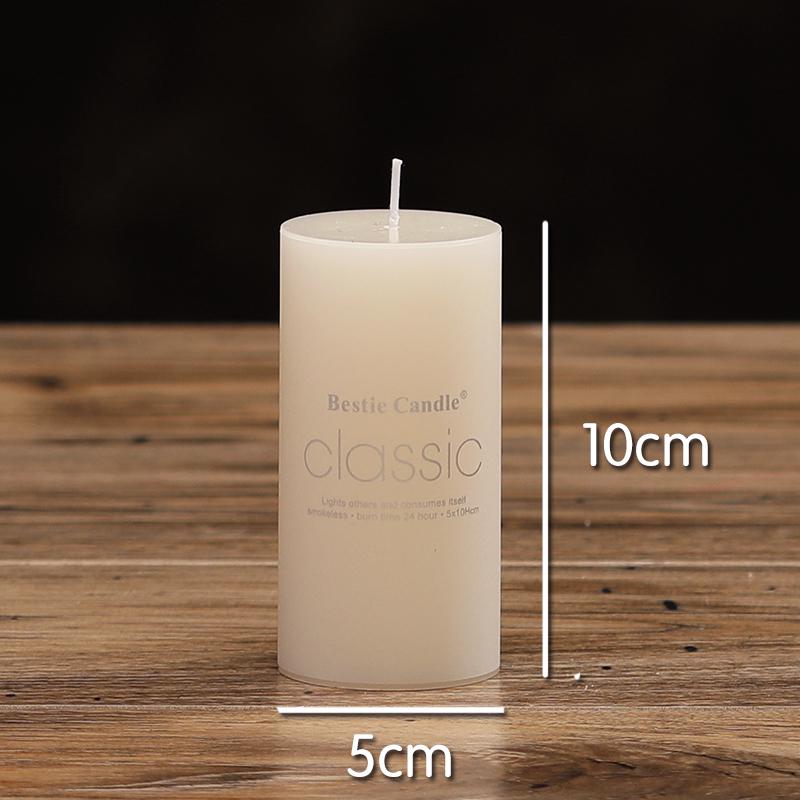 Scentless Smokeless Cylinder Candles for Weddings, Birthdays, Romantic Decor, Hotel, Church, or Dining.
