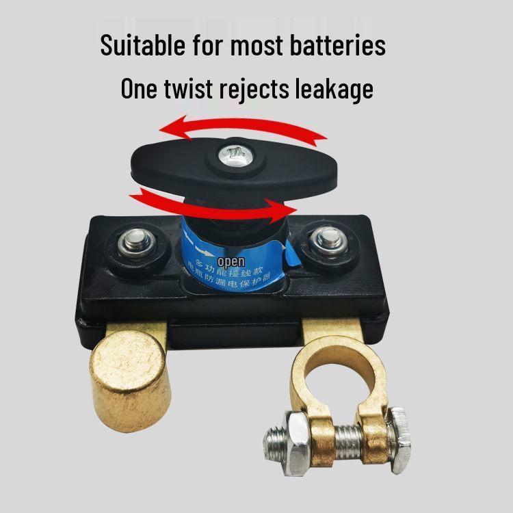 Anti-Shock Car Battery Disconnect Power Switch with Anti-Leakage Protection.