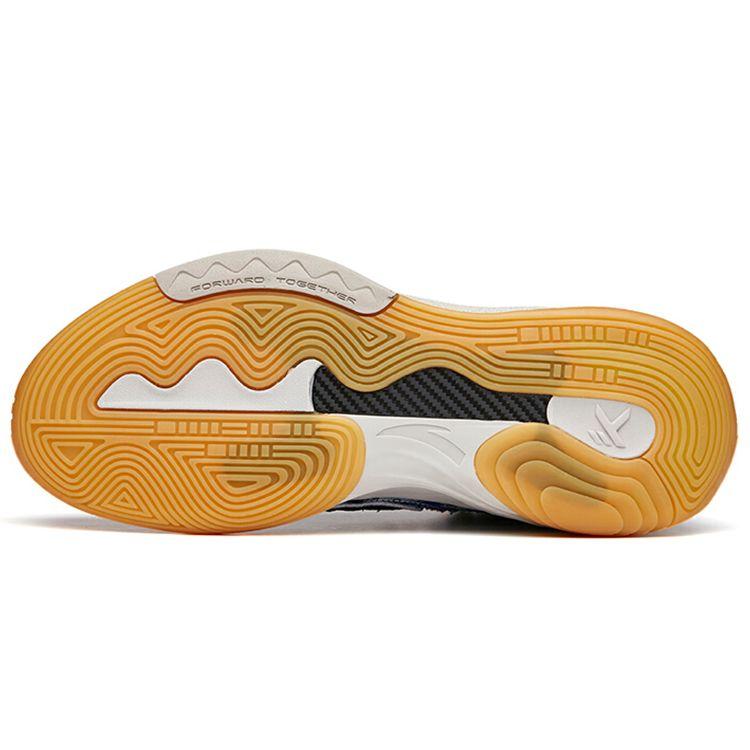Anta Thompson KT6 Series Non-Slip Wear-Resistant Mid-Top Basketball Shoes Men Sneakers Ink-Blue 112131101-6