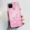 Silikonhülle für Google Pixel 5 Pixel 5A Pixel5 Pixel5A Weiche Abdeckung Luxus Mode Schmetterlingsblumen Bemalt Schwarz Handyhülle