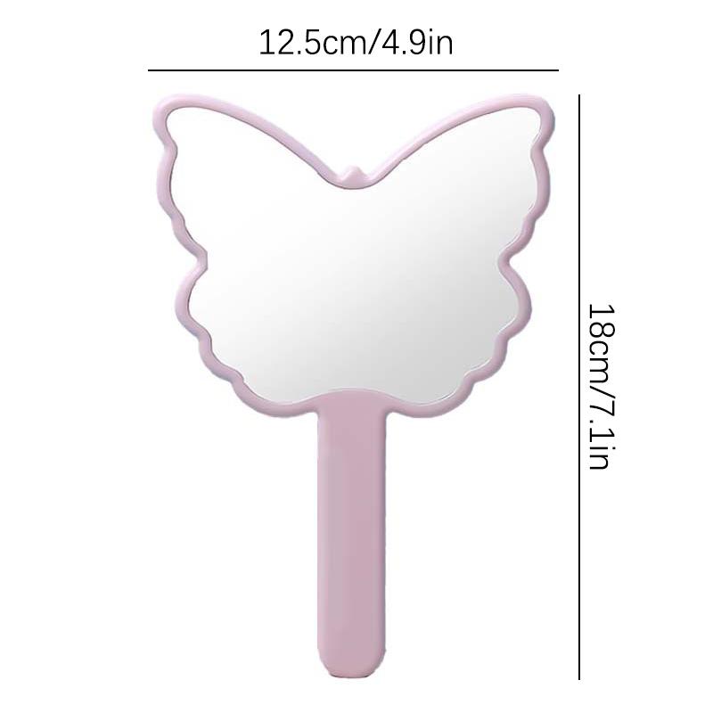 1Pc Liquid Shape Square Mirror Mini Hand-Held Desktop Cosmetic Makeup Mirror Travel Metallic Portable Beauty Mirror For Handbag