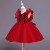 Autumn Children's Princess Dress Sleeveless Costume Flower Girl Tutu Skirt Kindergarten Graduation Dress for Girls