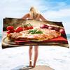 Microfiber Lightweight Beach Towel,Fast Dry Super Absorbent Beach Towels for Adults and Kids,Food Printed Pool Towels Sand Proof