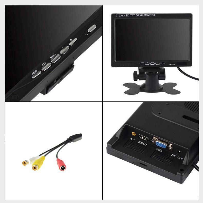 S720 7" HD HDMI VGA Desktop Monitor for Industrial Use