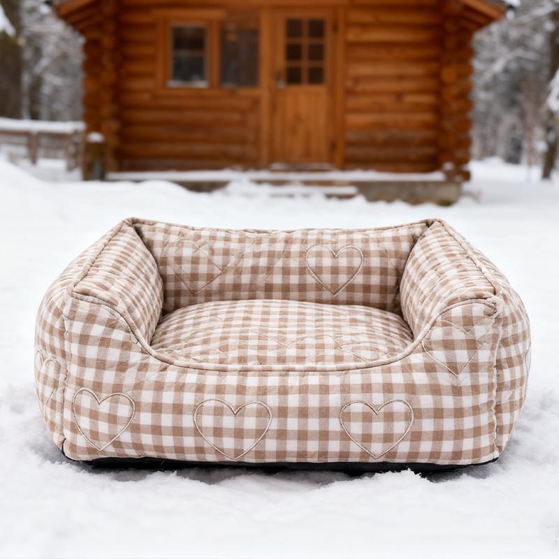 0.5/1/2 Yards Pure Cotton Grid Quilted Cotton Fabric for Winter Coat Gloves Pet Beds Makeup Bags Handmade DIY Clothing Fabrics