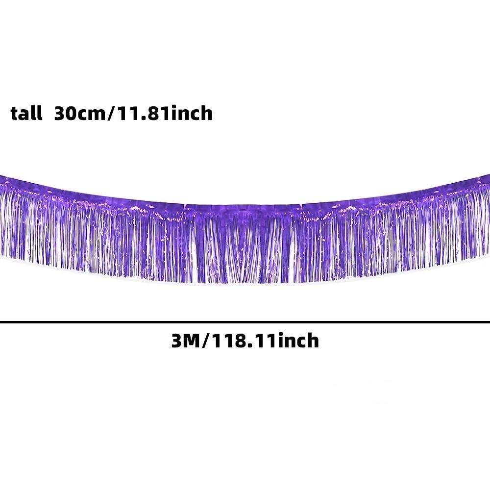 3M Glitzer Metallic Folien Fransen Girlande Folienmaterial Banner Hängend Weihnachtsfeier