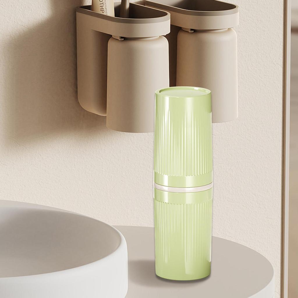 Mouthwash Cup Travel Toothbrush Cup Container with Cover Toothbrush Holder Travel Toothbrush Case for Bathroom Traveling Home