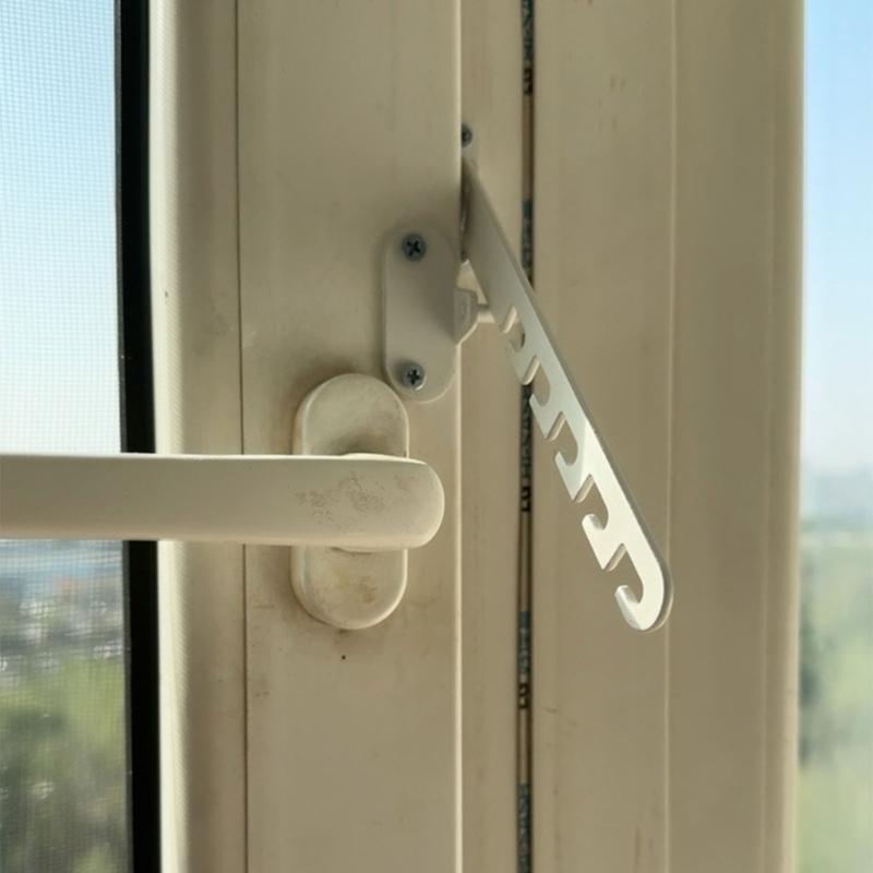 Window Restrictor Latches Adjustable Window Limiters Carbon Steel Window Lock Hardware for Home Office Easy To Install