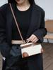 2025 Women's Canvas Patchwork Crossbody Tote - Fashionable Small Square Casual Bag