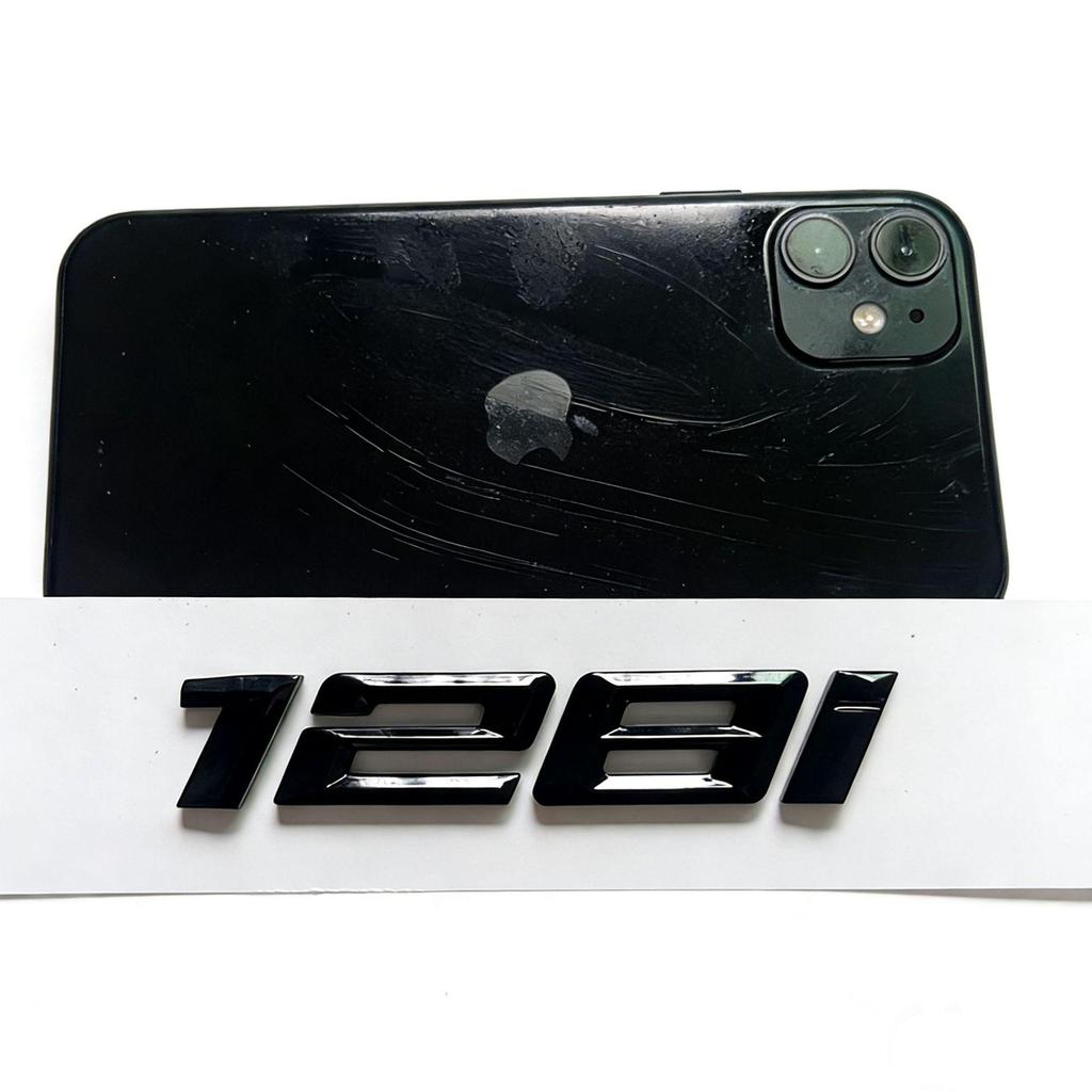 Applicable for New BMW 116i, 118i, 120i, 125i, and 135i Models: Car Emblem, Word Emblem, Tail Emblem.
