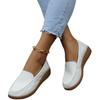 New Doudou shoes women's summer round head flat bottom simple casual mother shoes
