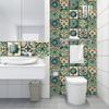 10ks Dlaždice ve stylu Mandala Nálepka na stěnu Kuchyňský backsplash Olejotěsná skříňka Umyvadlo Slupka &; Stick vodotěsné umělecké samolepky na zeď