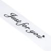 2.5cm Satin Ribbon Roll 45yd Printing Just for You Polyester for DIY Wedding Decoration Birthday Cake PackingWhite