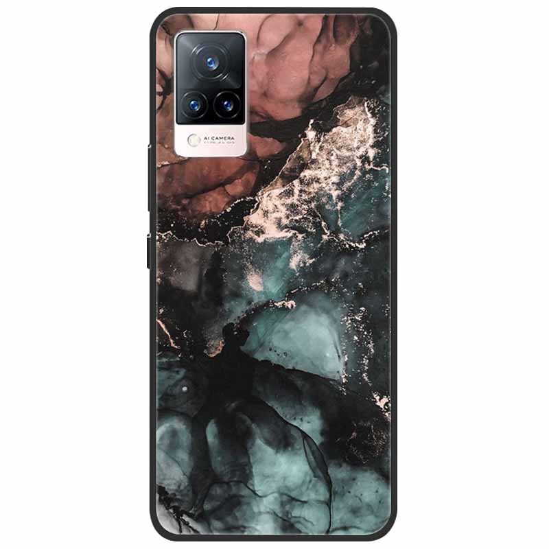 Miękkie Silikonowe Etui Na Telefon Dla vivo V21 5G 4G V21E V2027 Y11S Y12S V20 V2025 V 21E TPU Coque Pokrowiec Dla Vivo V 21e 21 Ochronne