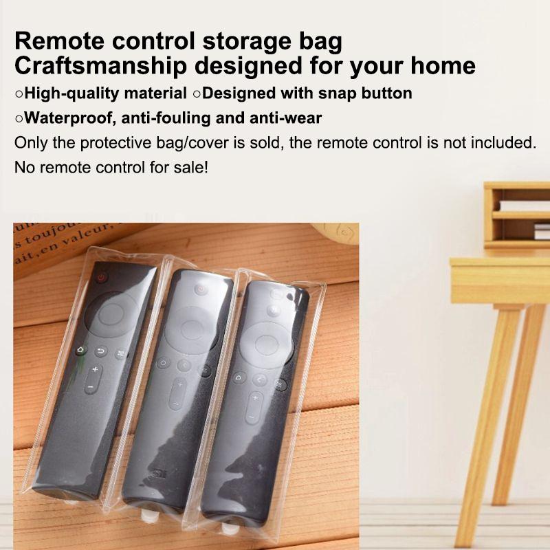 10/20/30/50Pcs Remote Control Protective Case Transparent PU Washable Reusable Dustproof Splashproof Cover for TV Set-top Box