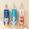 Waste Bag Organizer with Lanyard Bottom Opening Smooth Extraction Space-Saving Cartoon Pattern Garbage Bag Organizer Kitchen Supply