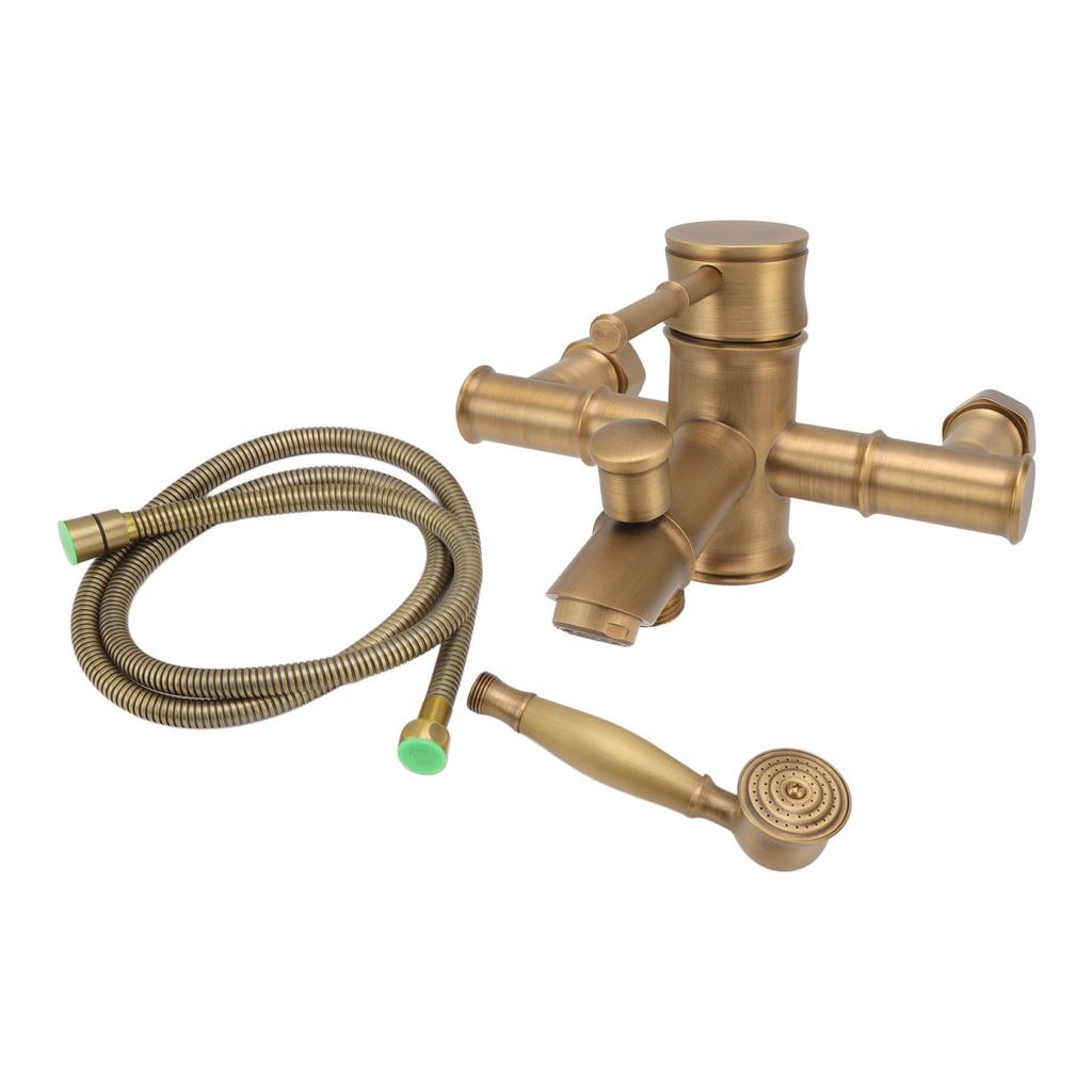 Messing Badezimmer Dusche Europäischen Antike Einfache Wand Montieren Handheld Dusche Set mit Zubehör für