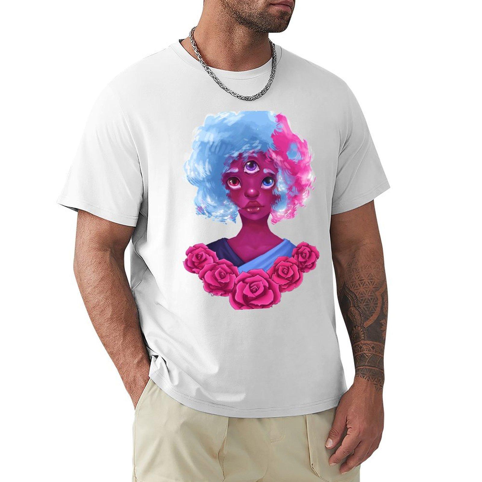 Steven Universe Garnet Tshirt Casual Loose Fit Summer Tee Shirt S