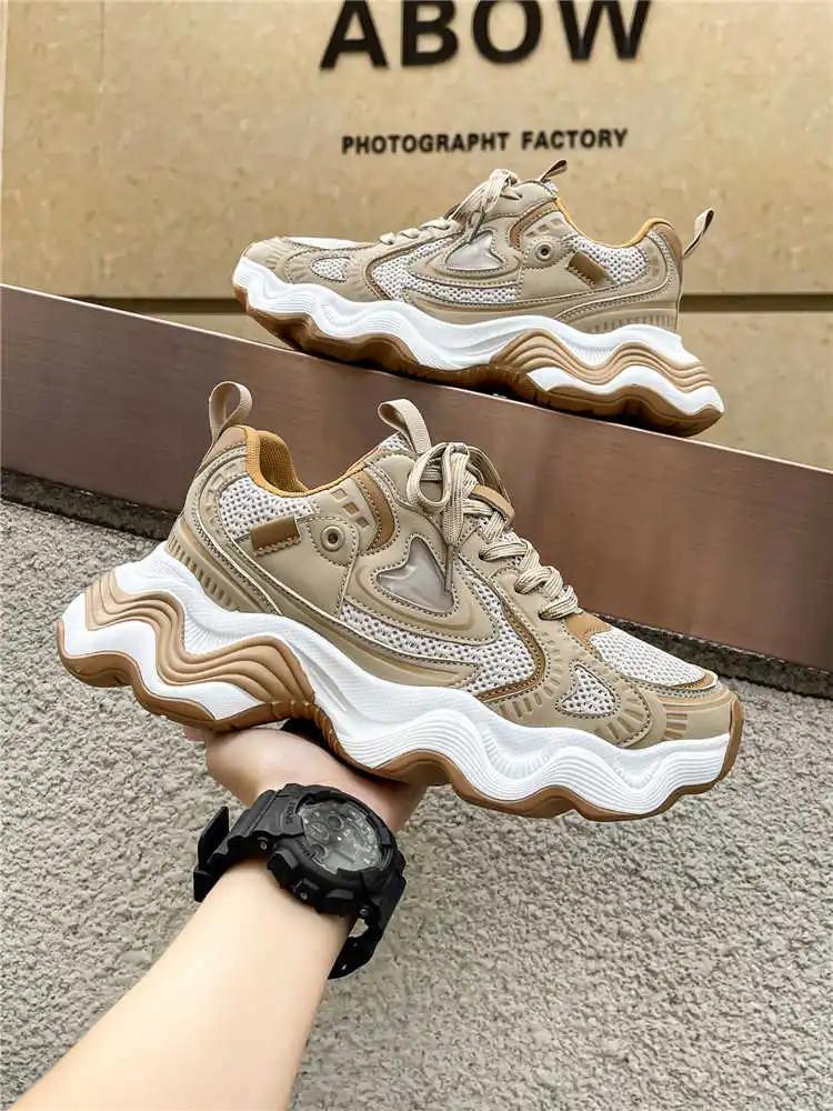 Plataform Autumn Men's Premium Sneakers Chunky Flat Shoes For Tennis Offer Sport Bity Sneskers Low Prices Snekaers Idea