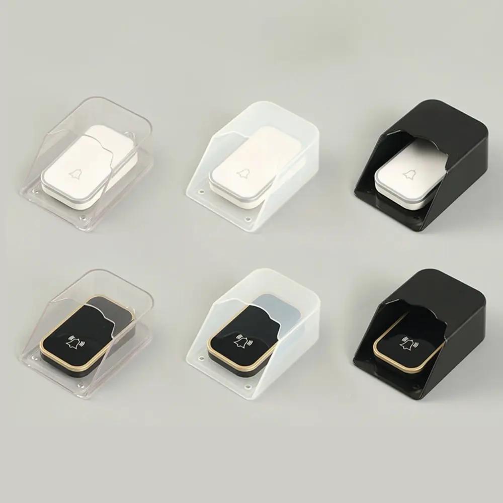 1 Set Wireless Doorbell Button Protective Cover Universal Transparent Doorbell Cover Rainproof Doorbell Splash Guard