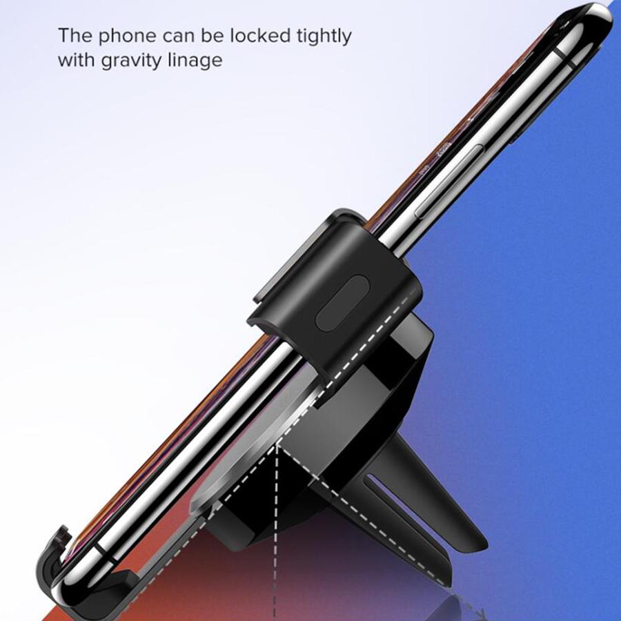New Mobile Phone Gravity Bracket 360-degree Air Vent Mount Stand Phone Holder