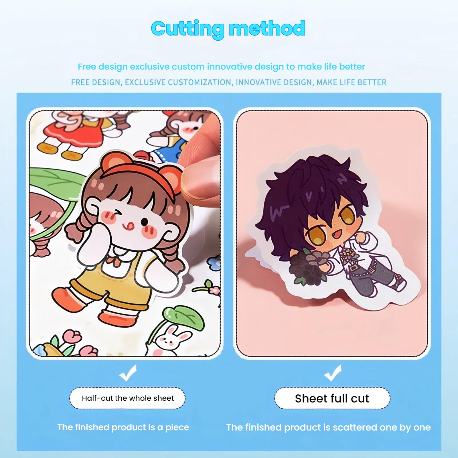 Dropshipping Gift CJH Customized Photo Stickers, DIY Waterproof Stickers, Customized Adhesive Stickers, Image Customization 10CM*15CM