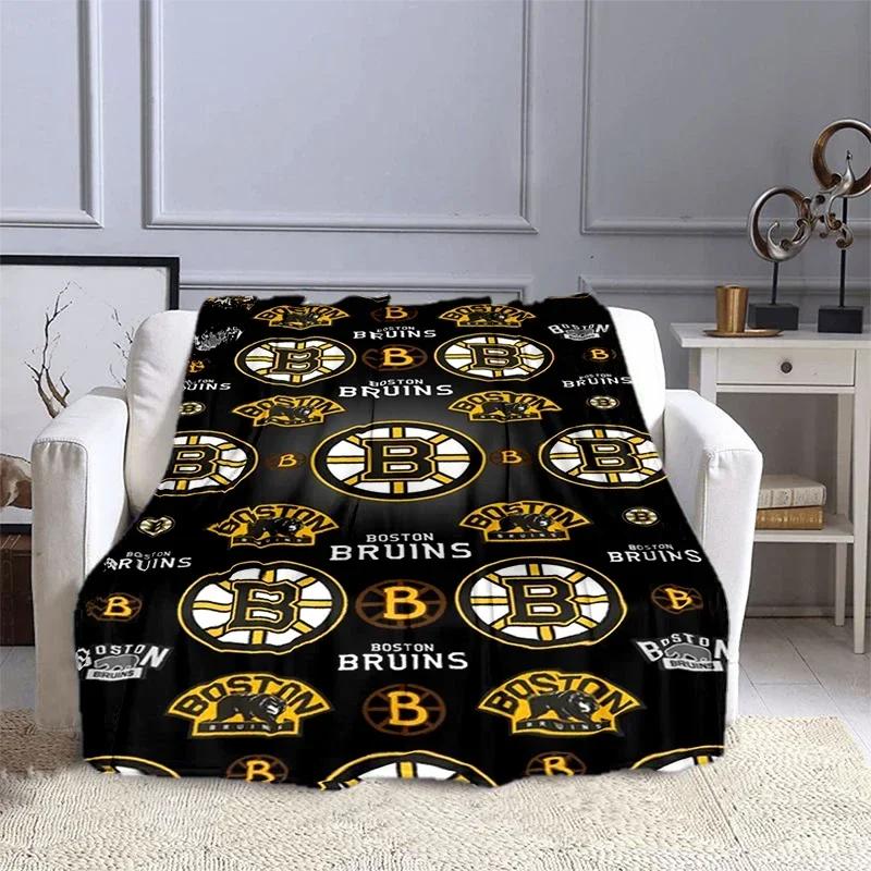 Ice Hockey Sports Printed Blanket Leisure Sofa Blanket,  Bed Sofa Office Air Conditioning Soft Leisure Travel Customizable Throw