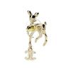 Chanel 25P Spring Summer Deer Design Earrings Unisex Earrings Gold AB-25P-117
