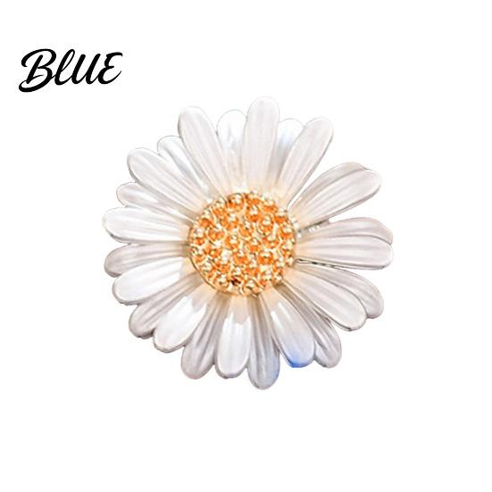 Flower Brooch Women Sparkling Rhinestones Chrysanthemum Shape Lapel Pin Sophisticated