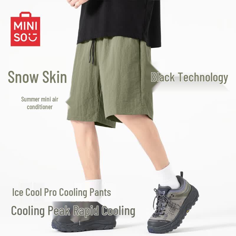 MINISO Men s Cool-Feel Outdoor Sport Shorts M
