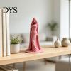 Stylish Desktop Display Statue Veiled Lady Ghost Statue, 3D Printed Shrouded Woman Sculpture, Gothic Hooded Mysterious Masked Figure Reaper Figurine,