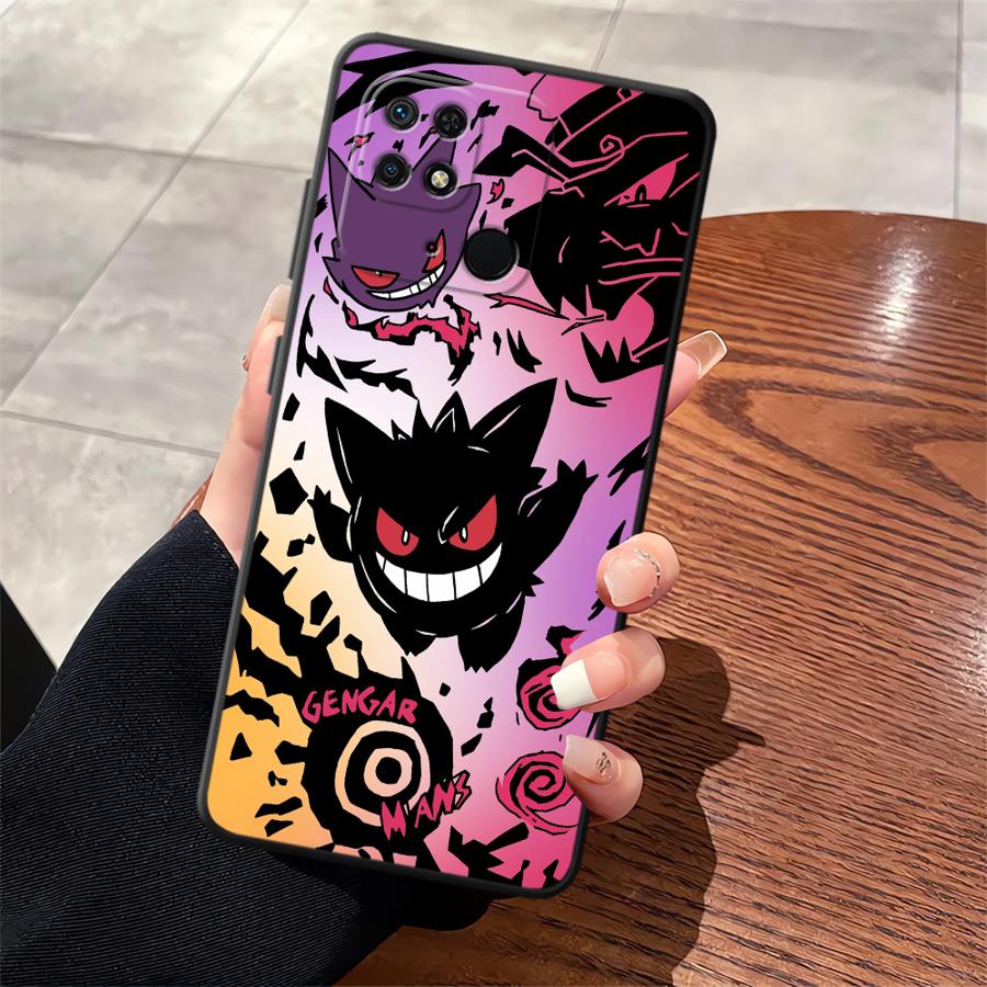 Case for Xiaomi Redmi A1 A2 Plus 12C A3 A5 9 14C 10 A4 K40 K80 Pro 13C Funda Phone Cover Cool Gengar Pokemon