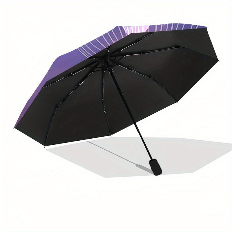 1pc Dandelion Cat Night Sky Umbrella with Plastic Handle,Suitable for All Seasons Home Travel Outdoor UmbrellaM919