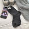 Women's Fall New All Purpose Fabric Standard Color Curled Boneless Middle Drum Pile Cotton Socks