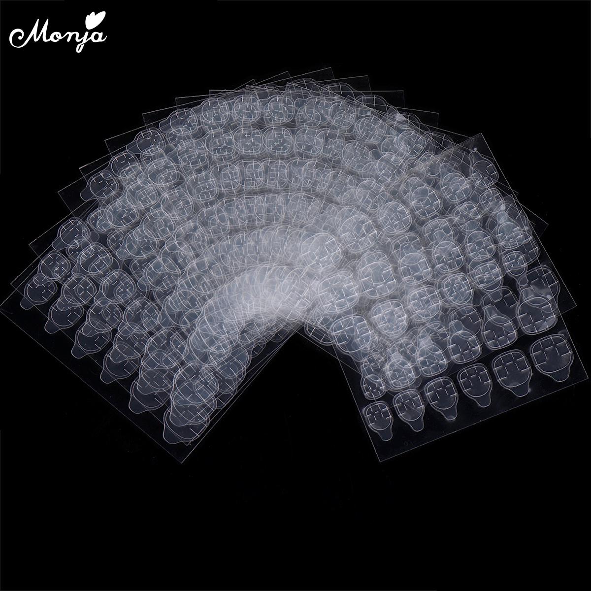 

Monja Nails Art Прозрачные двусторонние клейкие ленты, наклейки, накладные кончики ногтей, наращивание