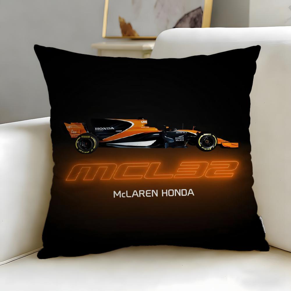 classic car brand McLaren Cushion Cover Soft & Easy-Wash Pillow Case – Versatile for Couch, Bed, Travel and Office