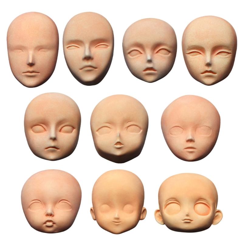 3D Dolls Head Baby Face Mold Silicone Cake Mold Model Handmade Soap Clay Plaster Mold Fondant Chocolate Sugar Craft Mold