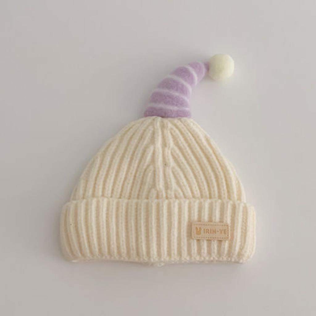 New Autumn and Winter Baby Ear Protection Hat, Warm and Cold Proof Hat, Comfortable Baby Double Ball Soft and Sticky Toe Cap