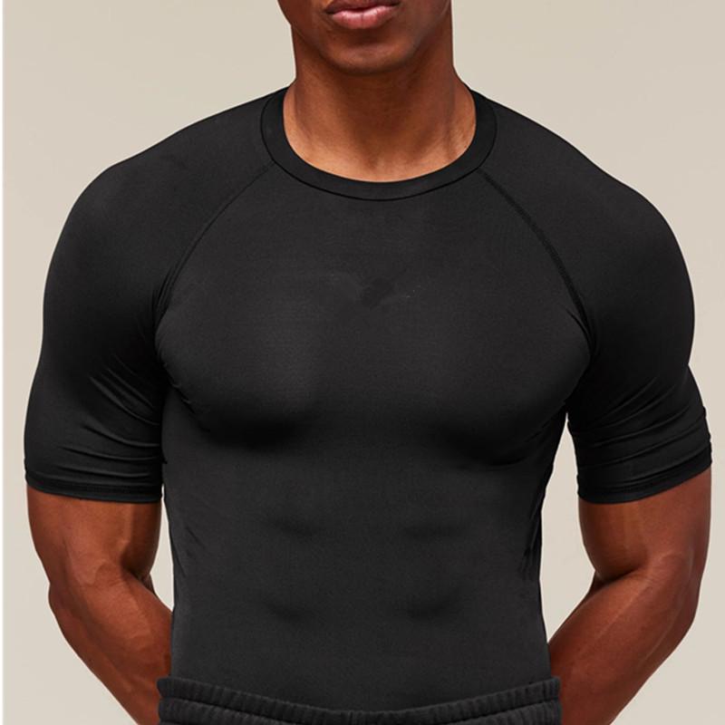Herren Schnelltrocknendes Atmungsaktives Slim-Fit Sport-T-Shirt mit Kühleffekt und Lässigem Print
