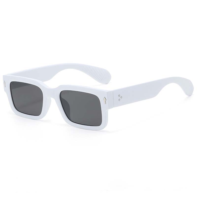 Square Rivets Men Sunglasses Women Vintage Ins Popular Punk Glasses Gradient Trending Travel Sun Glasses Shades UV400