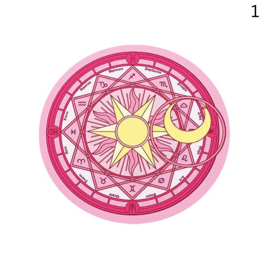 1/5 Stück Mond Planet Rutschfest Schreibtisch Gaming Blätter Rund Mauspad Matte Mauspad